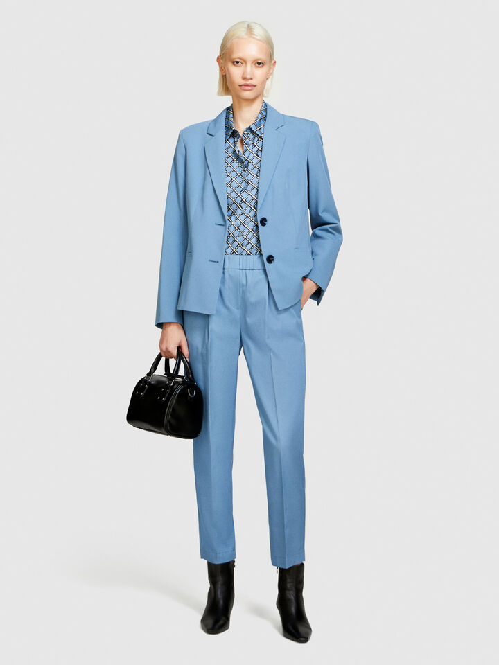 Solid color joggers - women's joggers - Light Blue | Sisley image number 1